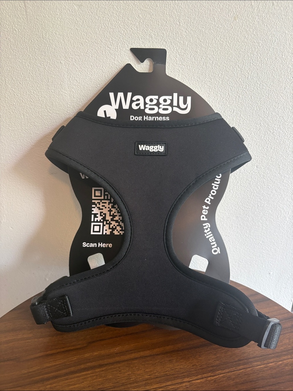 Black Padded Dog Harness - Size Large